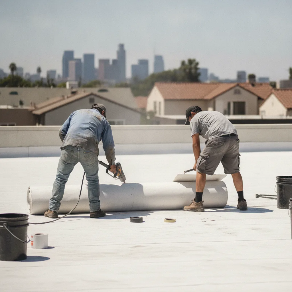 Flat Roof Repair in Los Angeles, CA in Los Angeles, CA